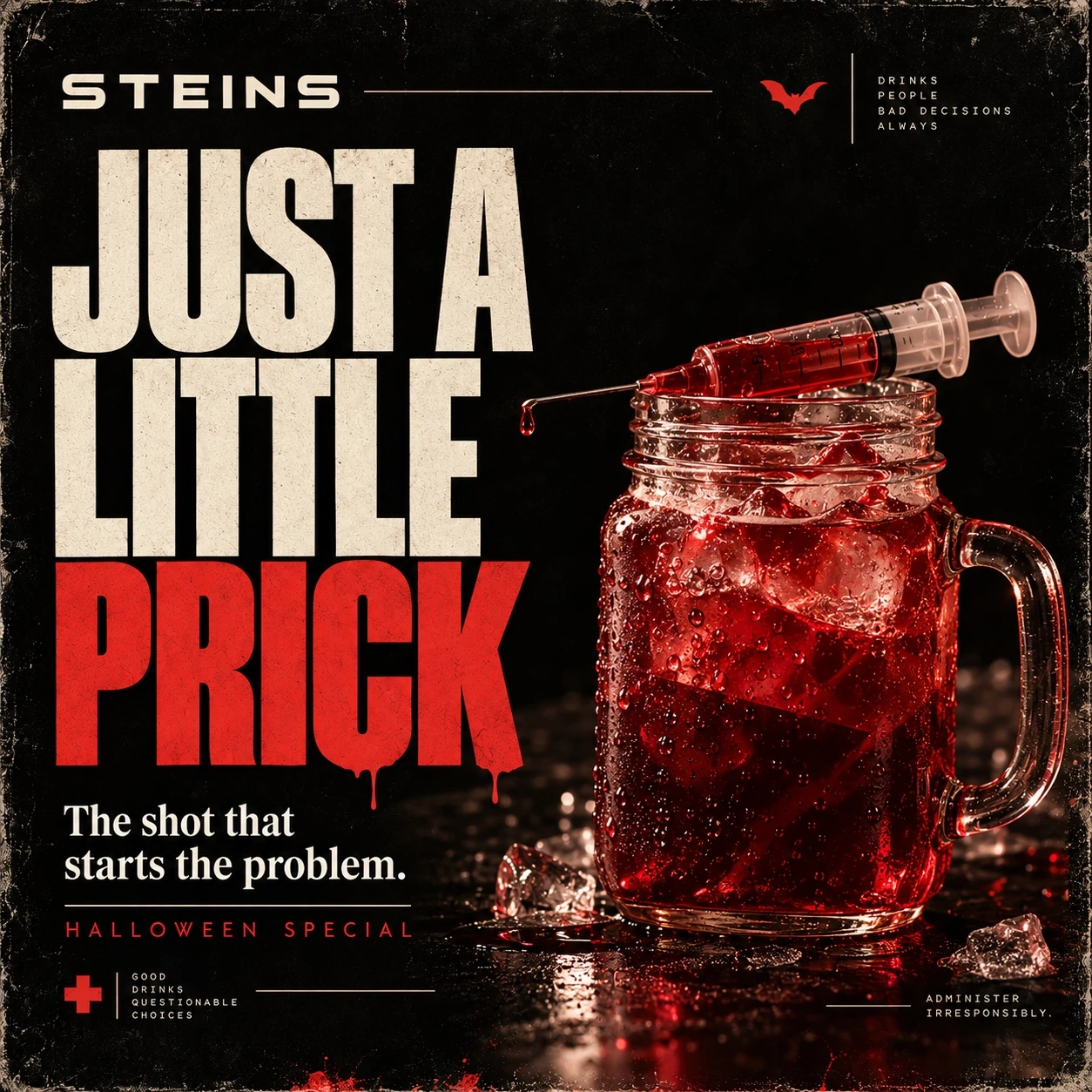 The red syringe cocktail.