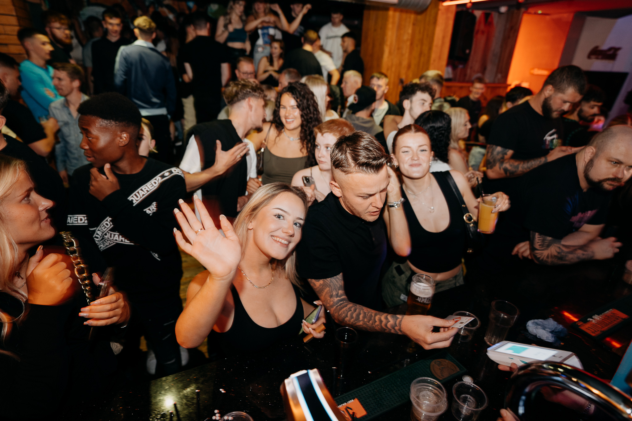Guests celebrating together at STEINS